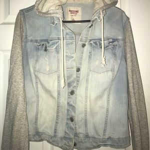 Mossimo hooded jean jacket